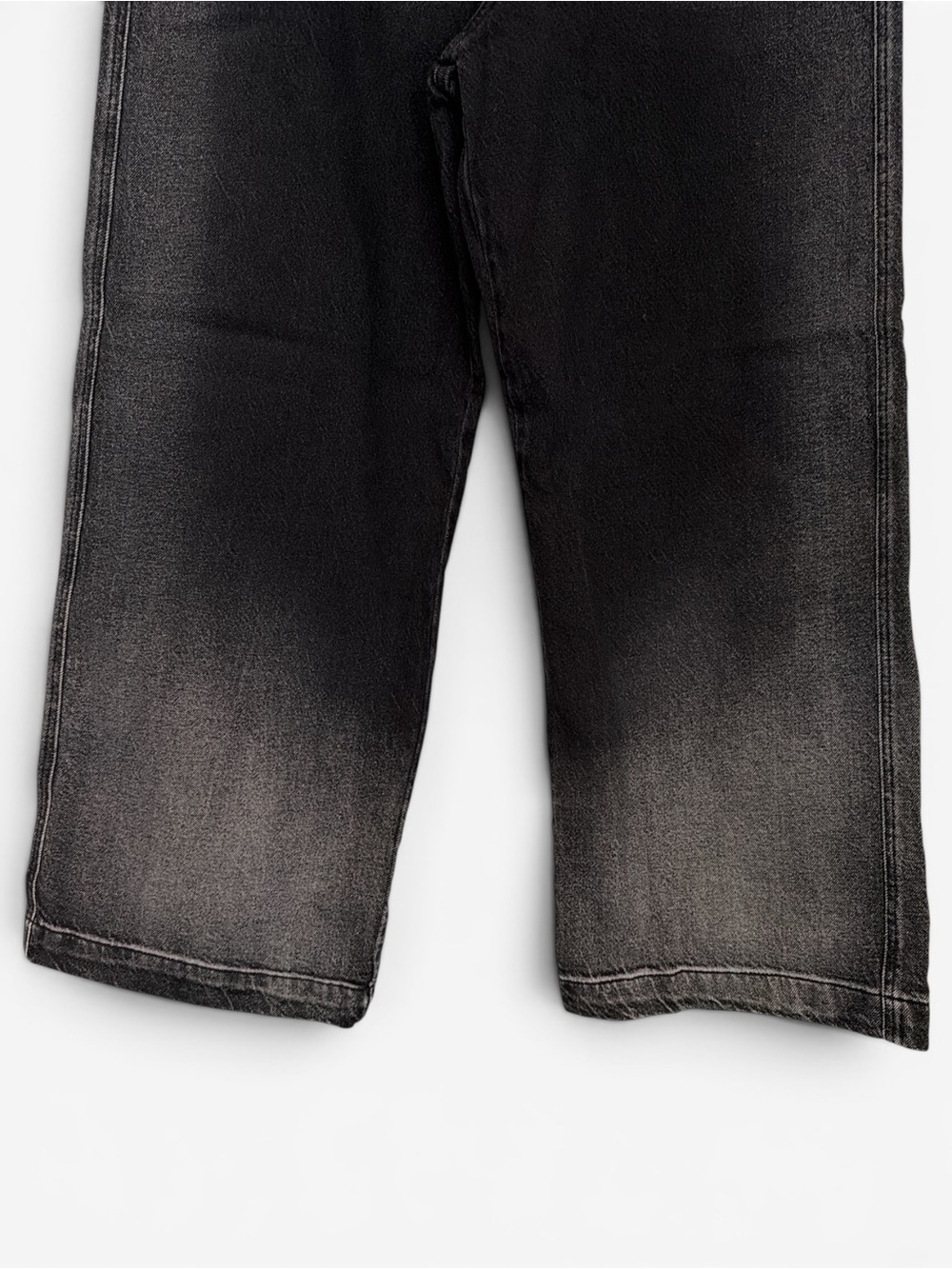 Cello Wide Leg Skater Jeans Women’s Size 11 Black Ombre Wide Belt Loops New - Picture 7 of 16
